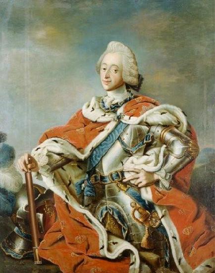 Carl Gustaf Pilo Portrait of King Frederik V of Denmark oil painting picture